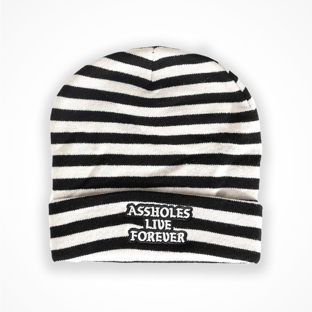 ALF Black and White Stripe Beanie